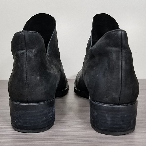 Eileen Fisher 'Leaf' Bootie, Black Leather, Womens Size 7.5 M - Picture 5 of 10